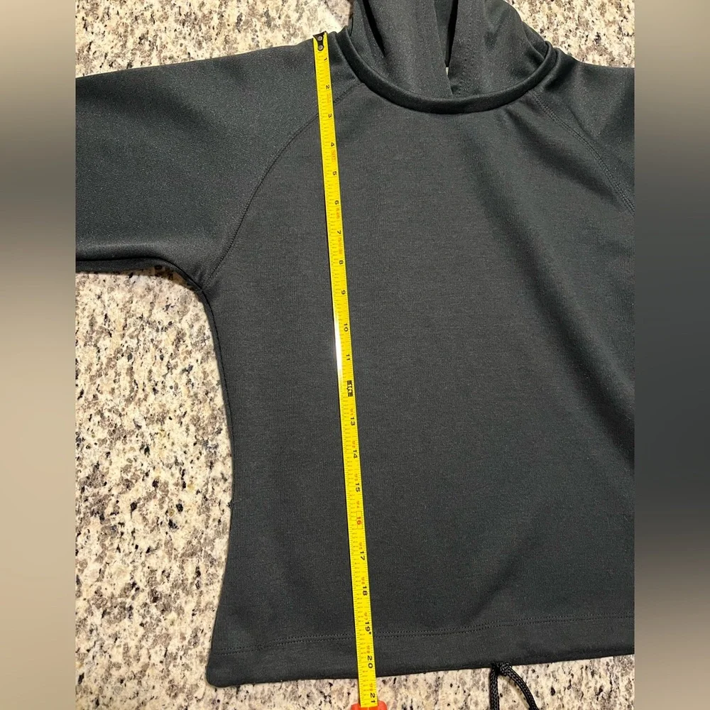 Nike Vintage Black Hoodie Drawstring Waist Girl’s Size Small 4-6 EUC